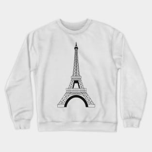 Paris Eiffel Tower sticker Crewneck Sweatshirt